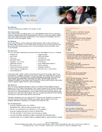 VFC Fact Sheet