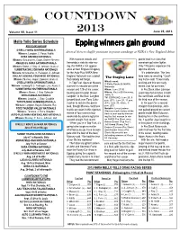 Countdown 2013 Volume VII, Issue 11 June 25, 2013