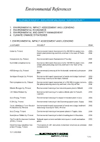 Environmental References