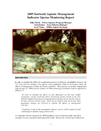 Management Indicator Species (MIS) Were