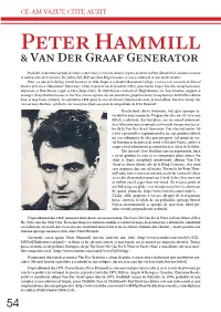 Peter Hammill & Van Der Graaf Generator