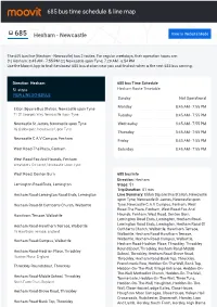 685 Bus Time Schedule & Line Route