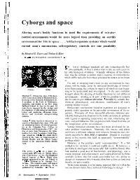 Cyborgs and Space