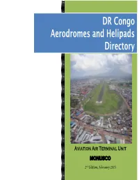 DR Congo Aerodromes and Helipads Directory 1