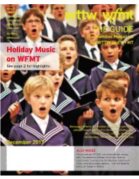 Holiday Music on WFMT See Page 2 for Highlights