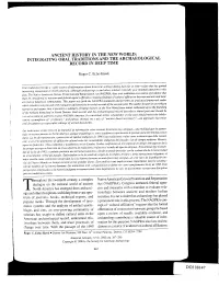 Integrating Oral Traditions and the Archaeological Record in Deep Time