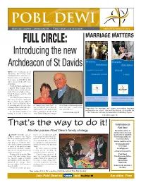 Introducing the New Archdeacon of St Davids