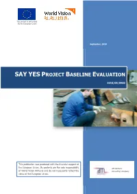 Say Yes Project Baseline Evaluation