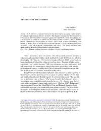 THEORETICAL BEHAVIORISM John Staddon Duke University “Isms”