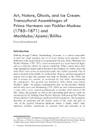 Transcultural Assemblages of Prince Hermann Von Pückler-Muskau (1785–1871) and Machbuba/Ajiamé/Bilillee Freya Schwachenwald