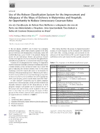 Use of the Robson Classification System for The