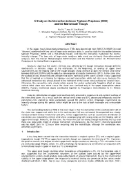 A Study on the Interaction Between Typhoon Prapiroon (2000) and the Mid-Latitude Trough