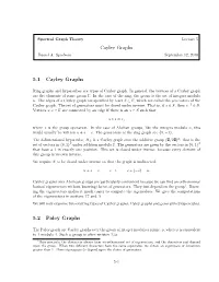 Cayley Graphs. Journal of Combinatorial Theory, Series B, Pages 180–189, 1979