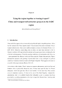 China and Transport Infrastructure Projects in the SADC Region