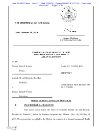 Date: October 18, 2019 IT IS ORDERED As Set
