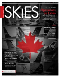 Operators in Crisis the COVID-19 PANDEMIC THRUSTS CANADIAN SKIESMAG.COM AIR OPERATORS INTO UNCHARTED TERRITORY