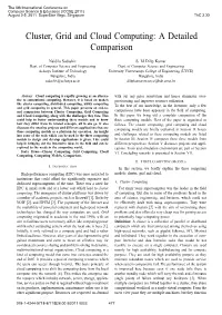 Cluster, Grid and Cloud Computing: a Detailed Comparison