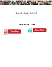 Dclgen Declaration in Cobol