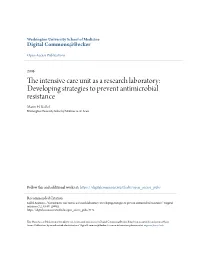 Developing Strategies to Prevent Antimicrobial Resistance Marin H
