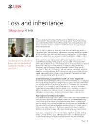 Loss and Inheritance Taking Charge of Both