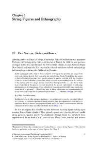 String Figures and Ethnography
