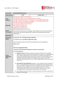 Syllabus – Msc Programs