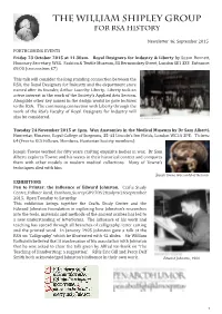The William Shipley Group for Rsa History