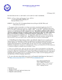 24 February 2021 MEMORANDUM for US AIR FORCE and US SPACE FORCE MEMBERS FROM: Air Force Culture and Language Center (AFCLC)