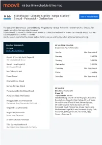 66 Bus Time Schedule & Line Route