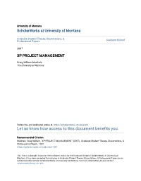 Xp Project Management