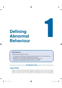 Defining Abnormal Behaviour 3