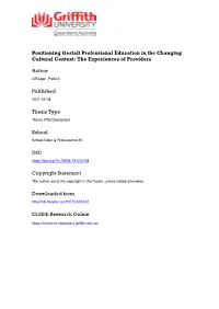 Positioning Gestalt Professional Education in the Changing Cultural Context: the Experiences of Providers