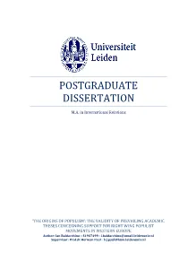 Postgraduate Dissertation