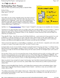 Rechanneling Their Passion - Washingtonpost.Com Page 1 of 3