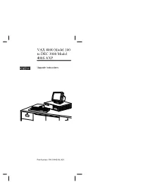 VAX 4000 Model 100 to DEC 3000 Model 400S AXP Upgrade Instr