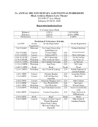 Workshop Registration Form