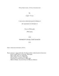 Divine Determinism: a Critical Consideration