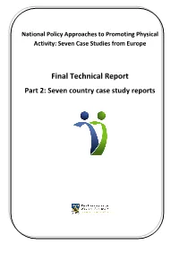 Final Technical Report Part 2: Seven Country Case Study Reports