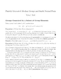 Finitely Generated Abelian Groups and Smith Normal Form