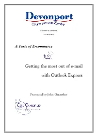 Getting the Most out of E-Mail with Outlook Express