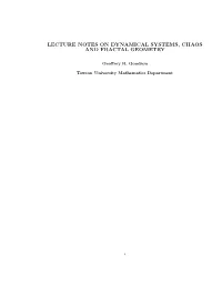 Lecture Notes on Dynamical Systems, Chaos and Fractal Geometry