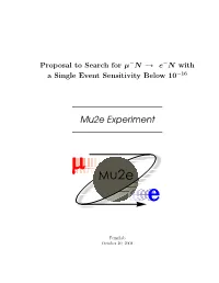 Mu2e Experiment