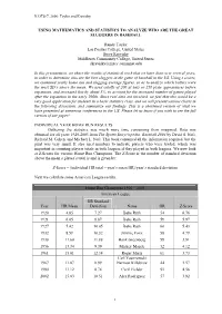 Using Mathematics and Statistics to Analyze Who Are the Great Sluggers in Baseball