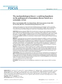 A Unifying Hypothesis on the Pathogenesis of Moyamoya Disease Based on a Systematic Review