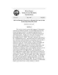Beyond Theories: Intellectual Property Dynamics in the Global Knowledge Economy