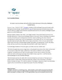For Immediate Release