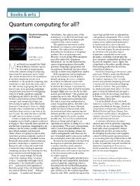Quantum Computing for All?