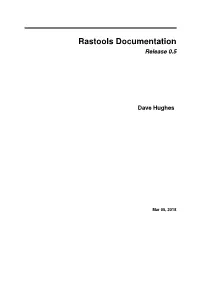 Rastools Documentation Release 0.5