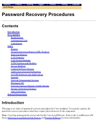 Cisco Products
