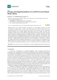 Design and Implementation of a Self-Powered Smart Water Meter